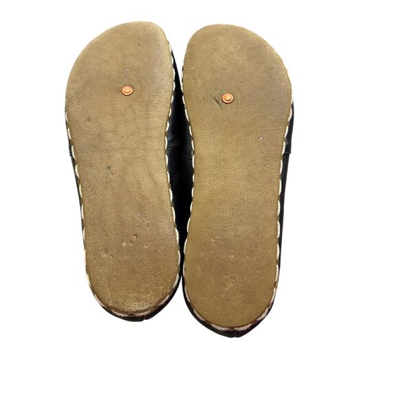 Earthing Harmony black leather barefoot slip-on grounding shoes size 45 M12